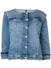 LIU •JO RUFFLED DENIM JACKET