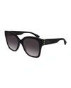 GUCCI SQUARE ACETATE SUNGLASSES,PROD217480094