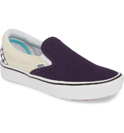 Vans Comfycush Colorblock Slip-on Sneaker In Purple