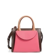 MARNI SMALL LAW COLORBLOCK LEATHER TOP HANDLE SATCHEL,BMMP0000Q1 LV589