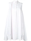 THOM BROWNE THOM BROWNE 宽松牛津布廓形衬衫裙 - 白色