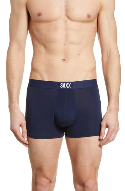 Saxx Vibe Stretch Trunks In Navy