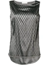 FABIANA FILIPPI MESH LAYER TANK TOP