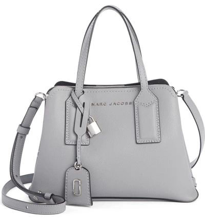 Marc Jacobs The Editor 29 Leather Crossbody Bag - Grey In Rock Gray/gold