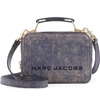 MARC JACOBS THE BOX 20 LEATHER CROSSBODY BAG - BLUE,M0014490
