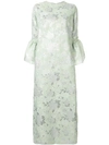 BAMBAH BAMBAH CAMELIA FLORAL EMBOSSED DRESS - 绿色