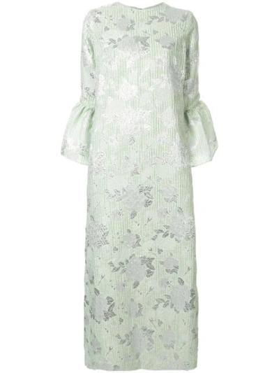 Bambah Camelia Floral Embossed Dress - 绿色 In Green