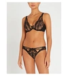 AGENT PROVOCATEUR ESSIE LACE AND MESH UNDERWIRED BRA,904-10126-107600