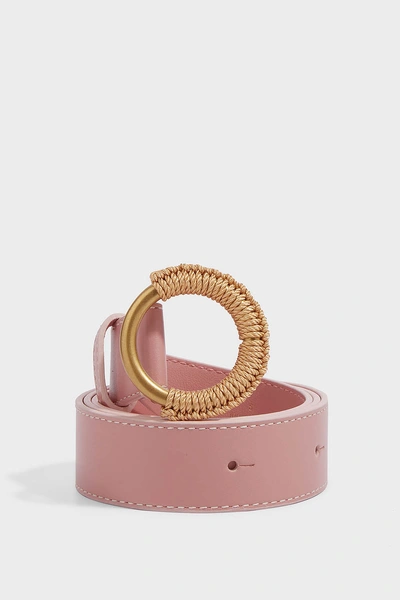 Roksanda Yarn-wrapped Leather Belt In Pink
