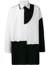 YOHJI YAMAMOTO CONTRAST PATCHWORK SHIRT