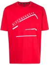 BLACKBARRETT BLACKBARRETT LOGO印花T恤 - 红色