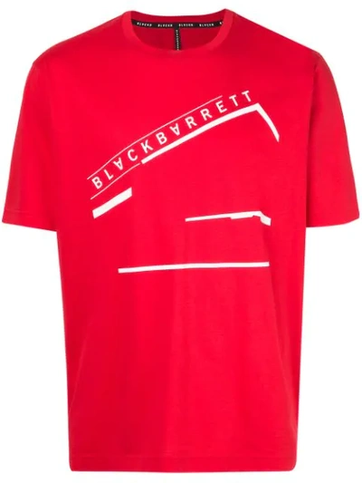 Blackbarrett Logo Print T In Red