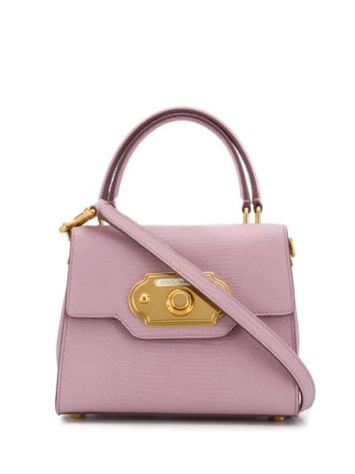 Dolce & Gabbana Small Welcome Tote Bag In Pink