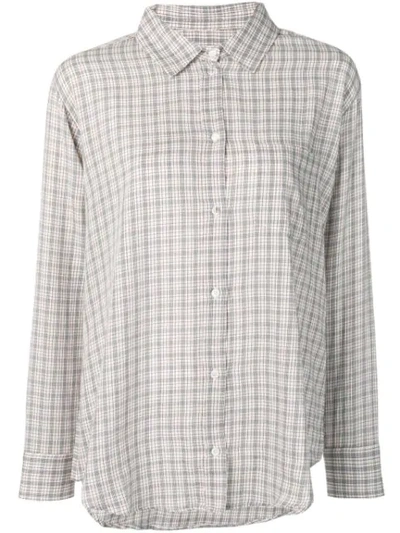 Masscob Brien Check Shirt In White