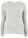 AVANT TOI DISTRESSED EFFECT SWEATER
