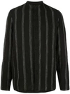 TRANSIT TRANSIT 条纹衬衫 - 黑色