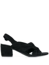 DEL CARLO KNOTTED FRONT SANDALS