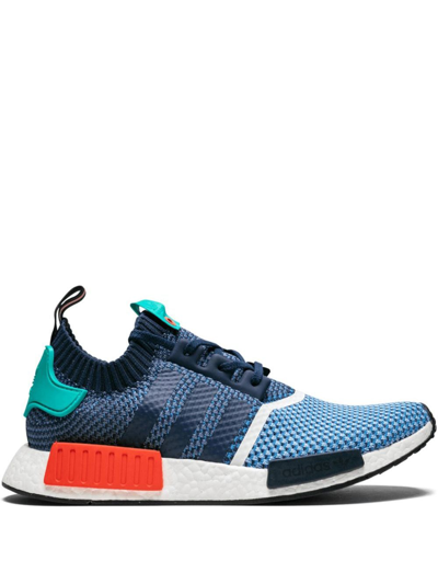 Adidas Originals X Packer Shoes Nmd R1 Primeknit Trainers In Blue