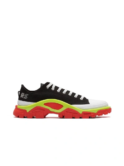 Adidas Originals Adidas By Raf Simons Detroit Runner Low Top Trainers In Black,red,white