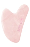 SKIN GYM ROSE QUARTZ CRYSTAL SCULPTY HEART GUA SHA FACIAL TOOL,ROS-HRT-SCULPTY