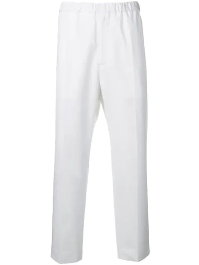 Jil Sander Hose Mit Geradem Bein In White