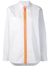 MAISON MARGIELA CONTRAST ZIP SHIRT