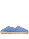 VALENTINO GARAVANI VALENTINO VALENTINO GARAVANI ROCKSTUD SPIKE ESPADRILLES - 蓝色