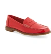 Sperry Seaport Penny Loafer In Red Patent Leather