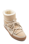 Inuikii Classic Genuine Shearling Sneaker Boot In Beige