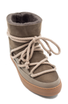 Inuikii Classic Genuine Shearling Sneaker Boot In Taupe