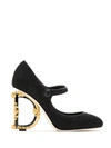 DOLCE & GABBANA MARY JANE SCULPTED HEEL PUMPS