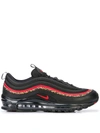 Nike Air Max 97 Leather And Mesh Sneakers In Black