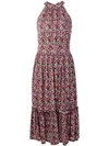 MICHAEL KORS FLORAL PRINT MIDI DRESS