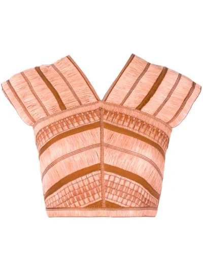 Ulla Johnson Panelled Waistcoat In Pink