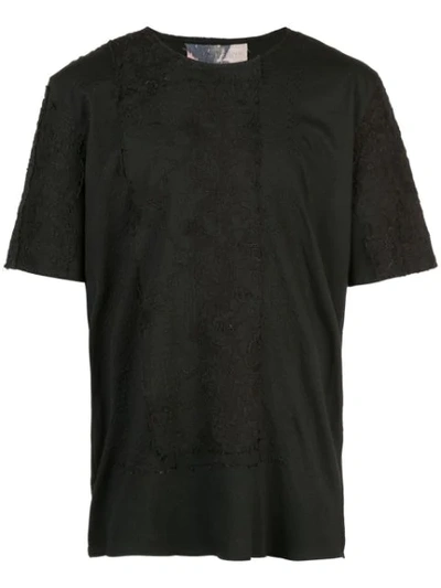 By Walid Lace T-shirt - 黑色 In Black