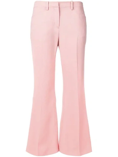 N°21 Low Rise Flared Trousers In Pink