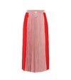 MONCLER PLEATED JERSEY MIDI SKIRT,P00368200