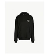 GIVENCHY HEART LOGO-EMBROIDERED COTTON-JERSEY HOODY