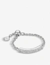 Monica Vinader Fiji Sterling Silver And Diamond Bar Friendship Ring In White