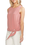 VINCE CAMUTO SLEEVELESS TIE FRONT BLOUSE,9129063