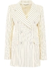 ALESSANDRA RICH PINSTRIPED BLAZER,10865346