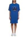 KENZO EMBROIDERED TIGER DRESS,10864904