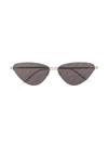 Balenciaga Invisible Cat Eye-frame Sunglasses In Silver