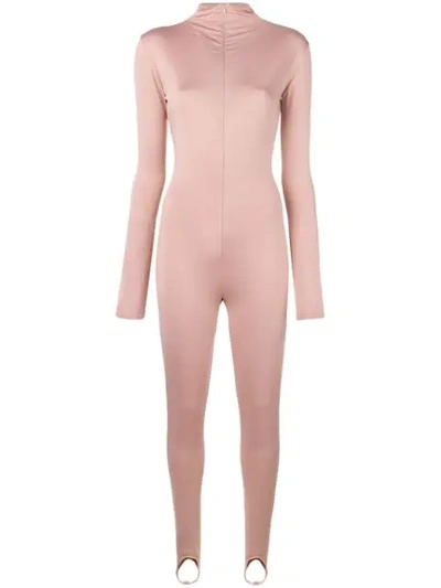 Atu Body Couture Stirrup Ankle Jumpsuit - 粉色 In Pink
