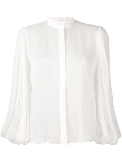 Atu Body Couture Bell Sleeve Shirt - 白色 In White