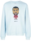 Mostly Heard Rarely Seen 8-bit Genius Print Sweatshirt In Blue