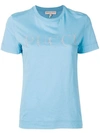 EMILIO PUCCI EMILIO PUCCI LOGO EMBELLISHED T-SHIRT - 蓝色