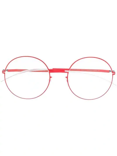 Mykita Lovisa圆框眼镜 - 红色 In Red