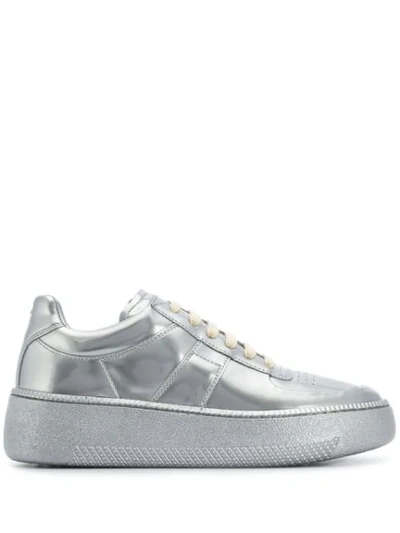 Maison Margiela 厚底运动鞋 - 银色 In Silver