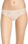 Simone Perele Promesse Tanga Lace Panties In Petal